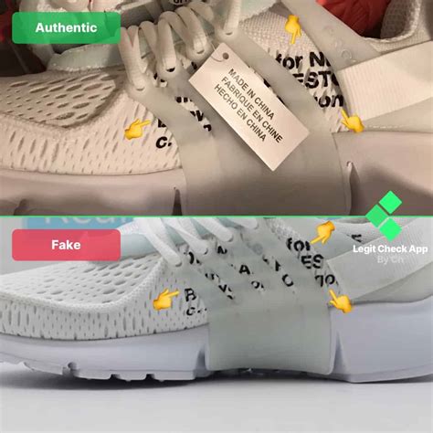 how to tell if nike prestos are fake|real vs false white presto.